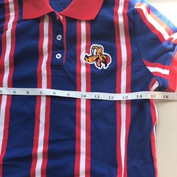 Forever 21 X Disney 90th Anniv. Striped Pluto Polo Crop - Picture 8 of 9